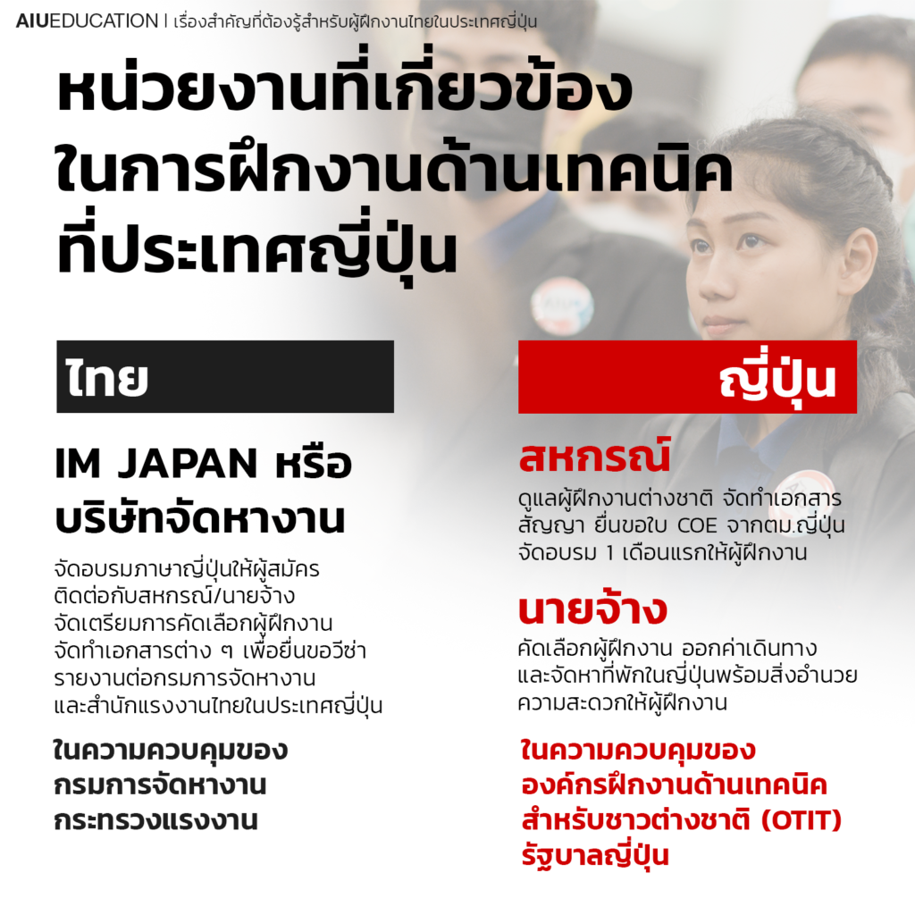 วีซ่าฝึกงานด้านเทคนิค AIU
